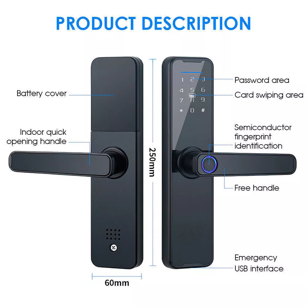 Automatic Door Smart Lock Fingerprint