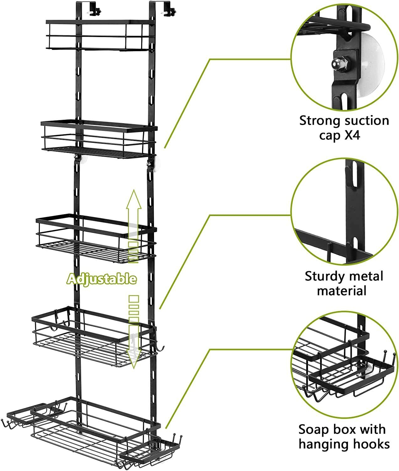 5 Tier Over The Door Pantry Organizer