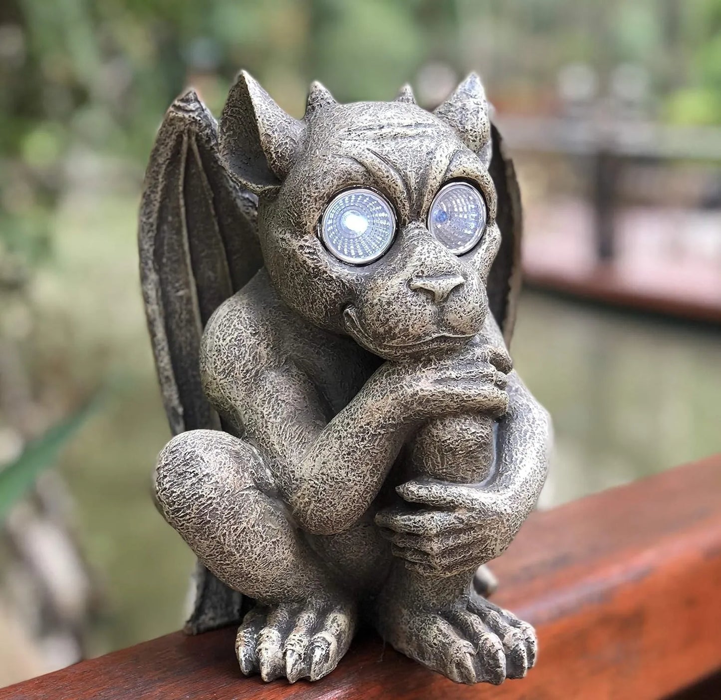 Solar Powered Gargoyle Outdoor LED