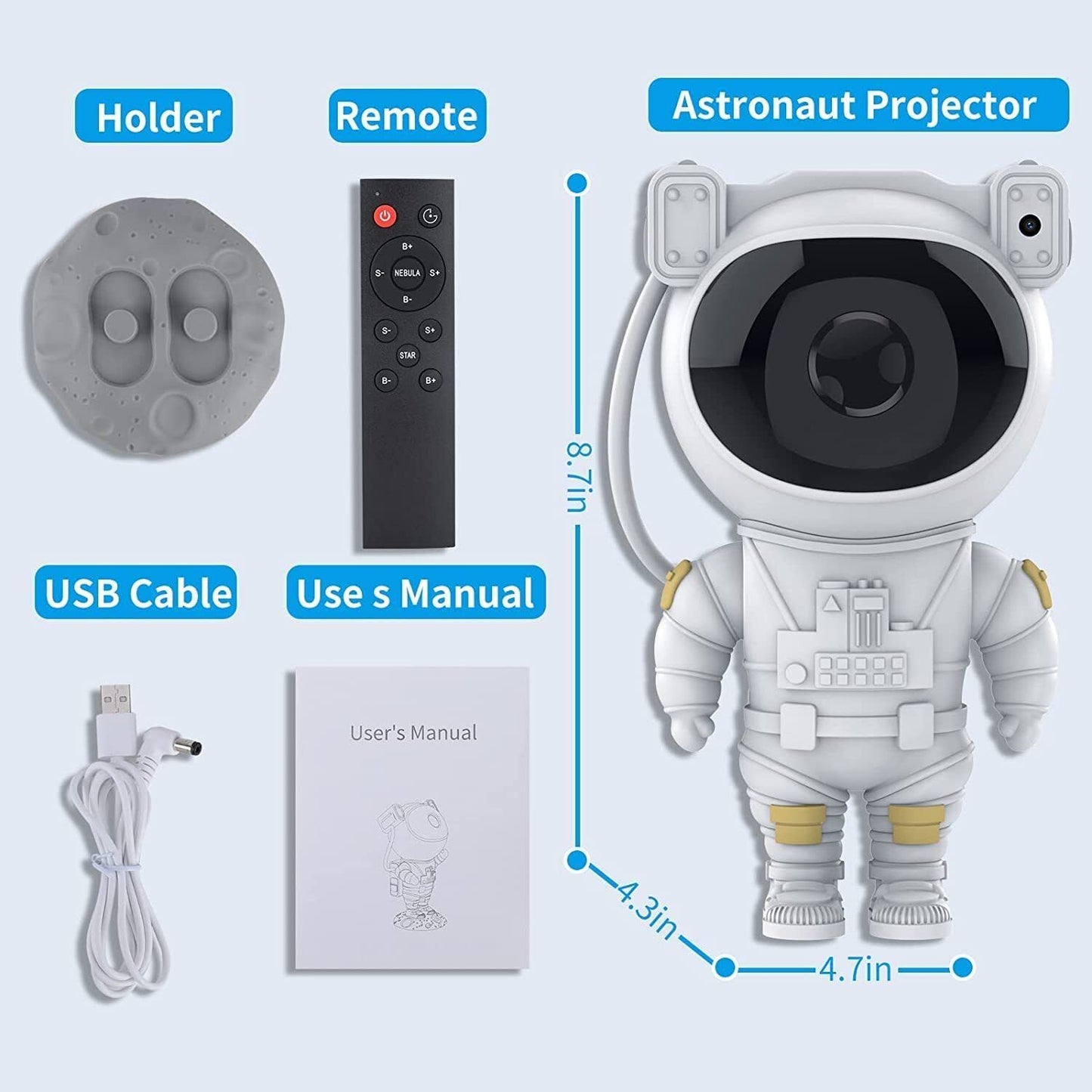 Astronaut Projector Sky Night Light