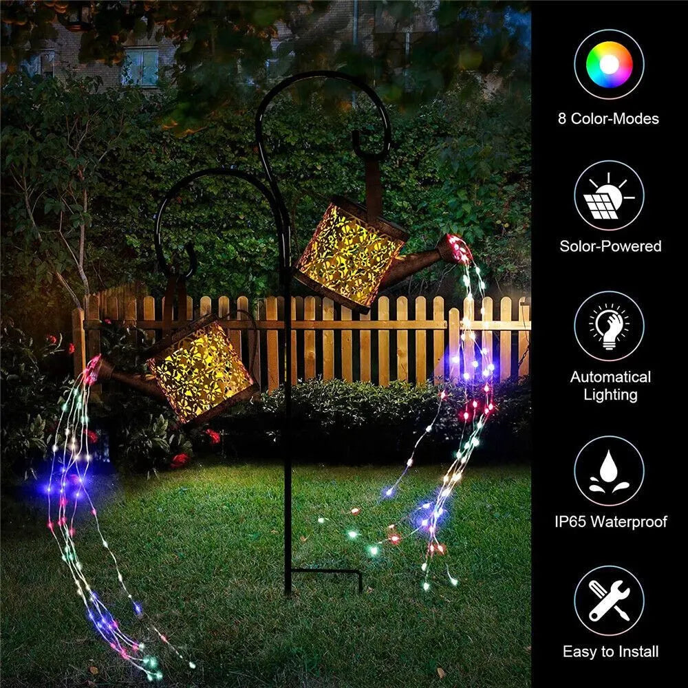 Solar Watering Can Light Garden Outdoor