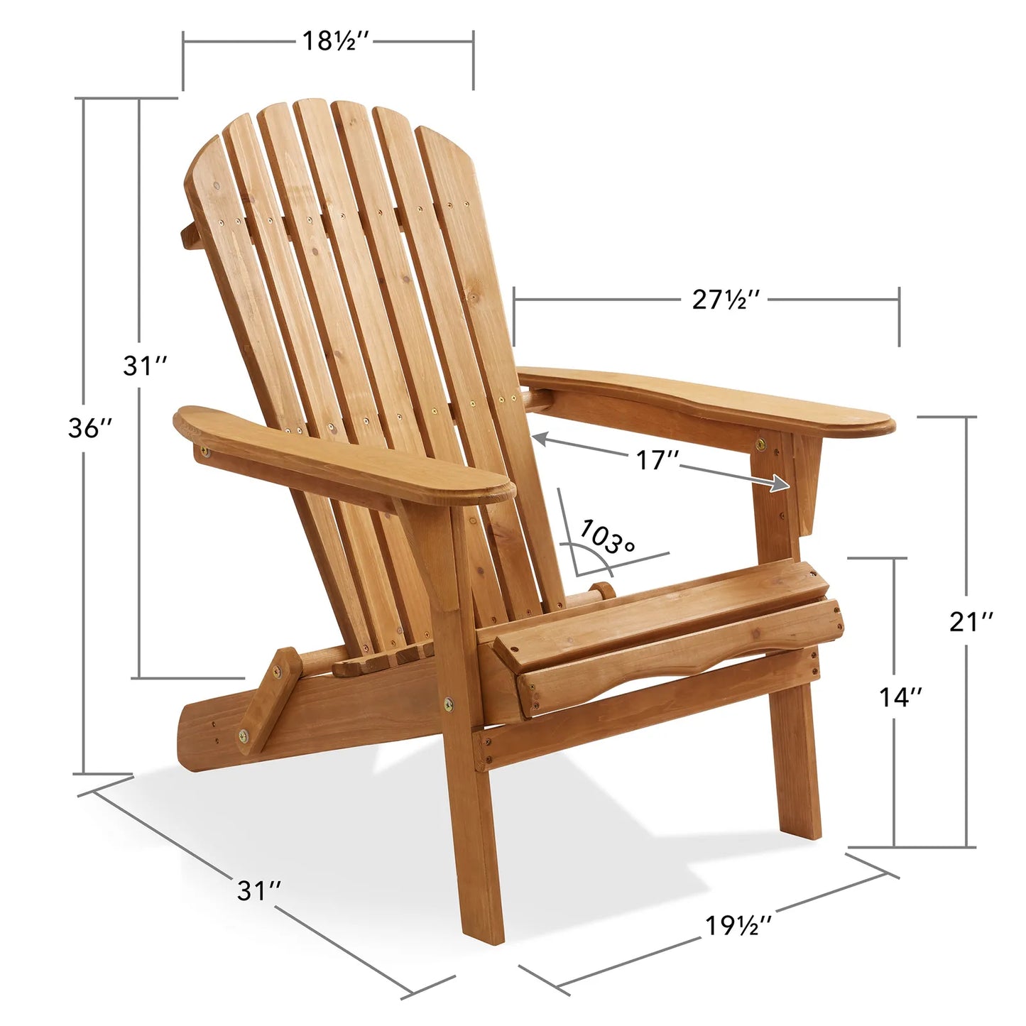 Folding Adirondack Chair