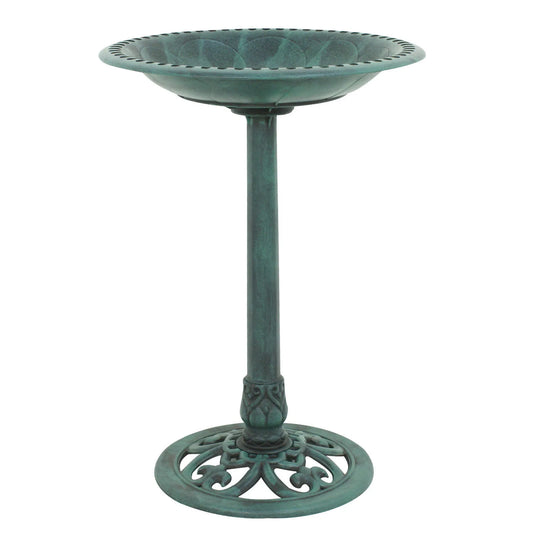 28" Height Pedestal Bird Bath Outdoor