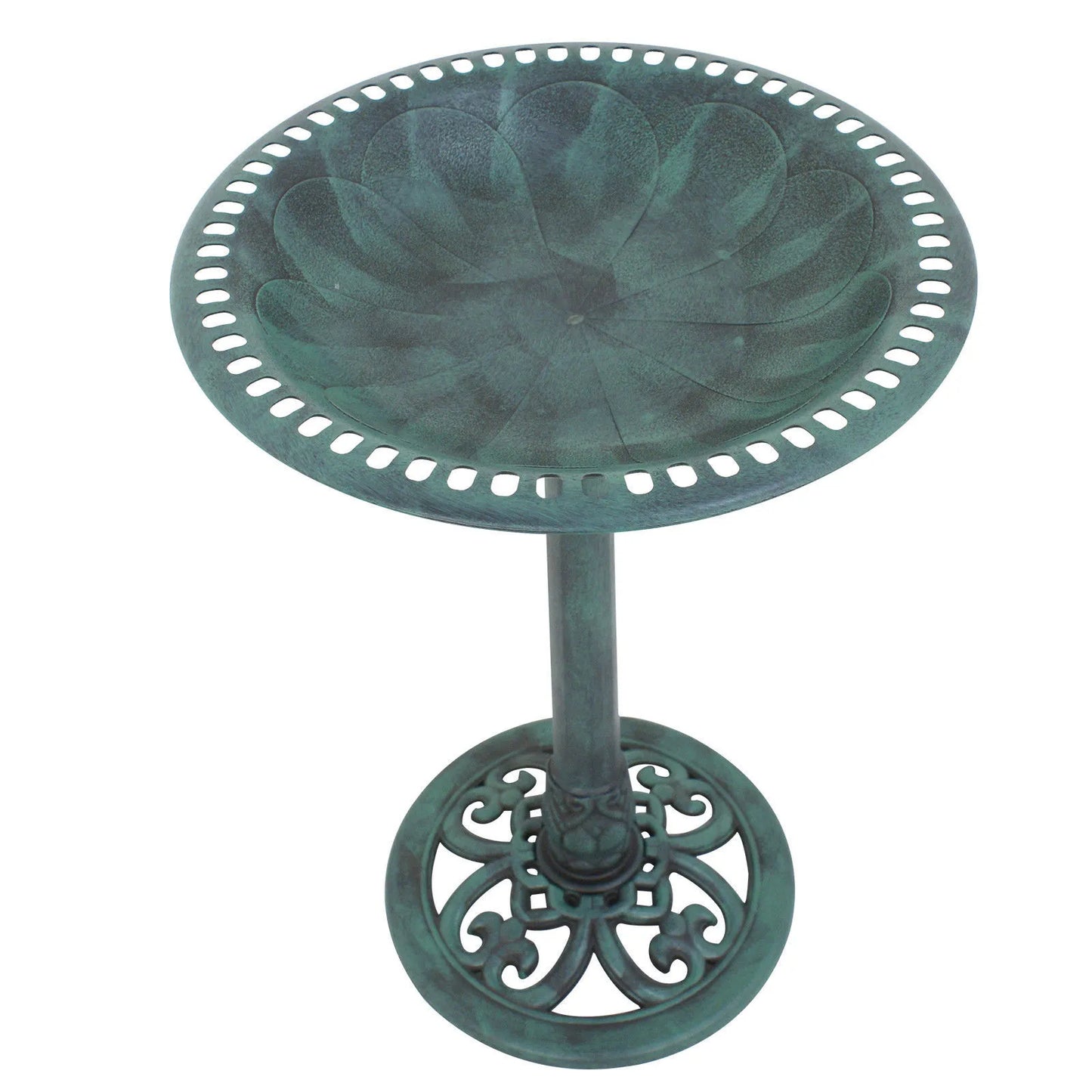 28" Height Pedestal Bird Bath Outdoor