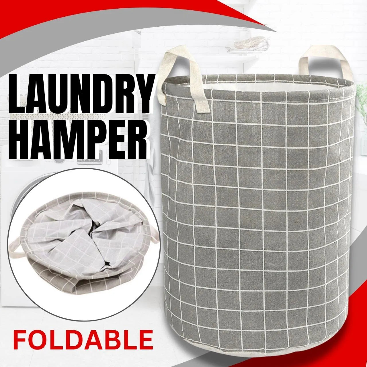 Foldable Laundry Hamper Clothes Basket