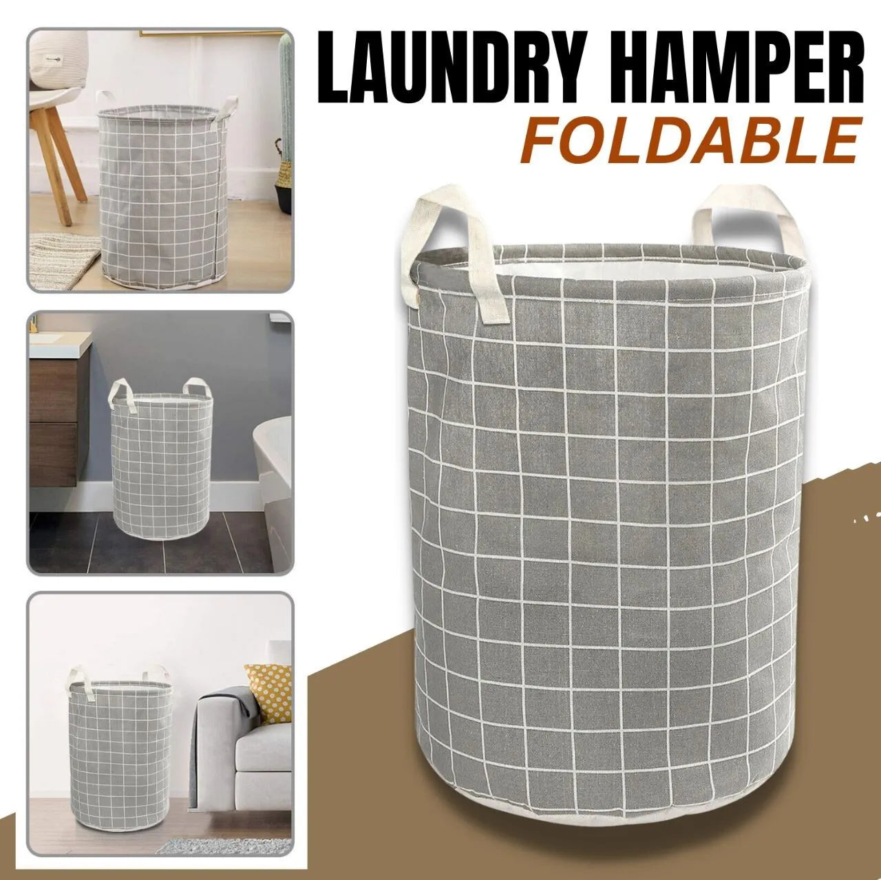 Foldable Laundry Hamper Clothes Basket