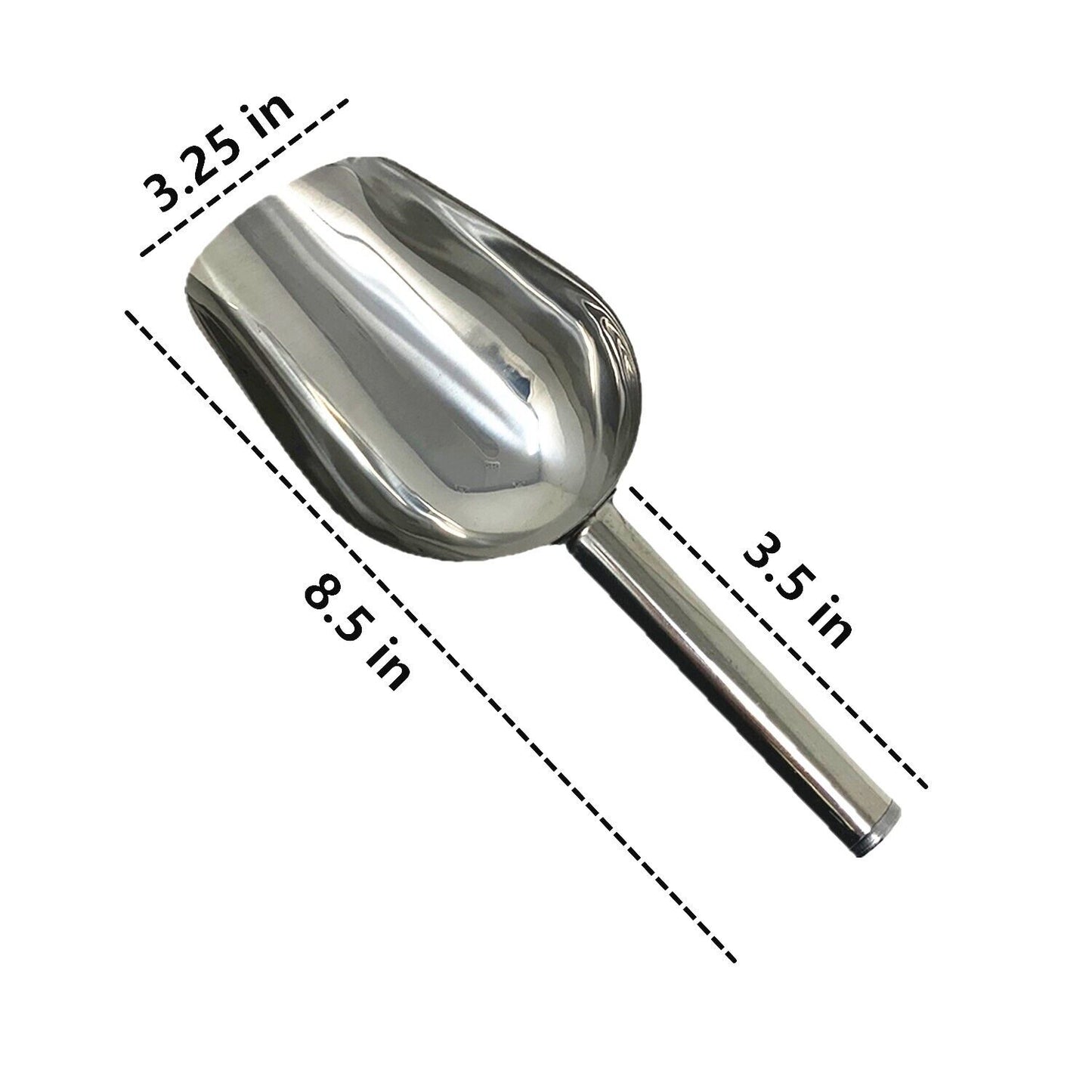 2x Stainless Steel Scoop Bar