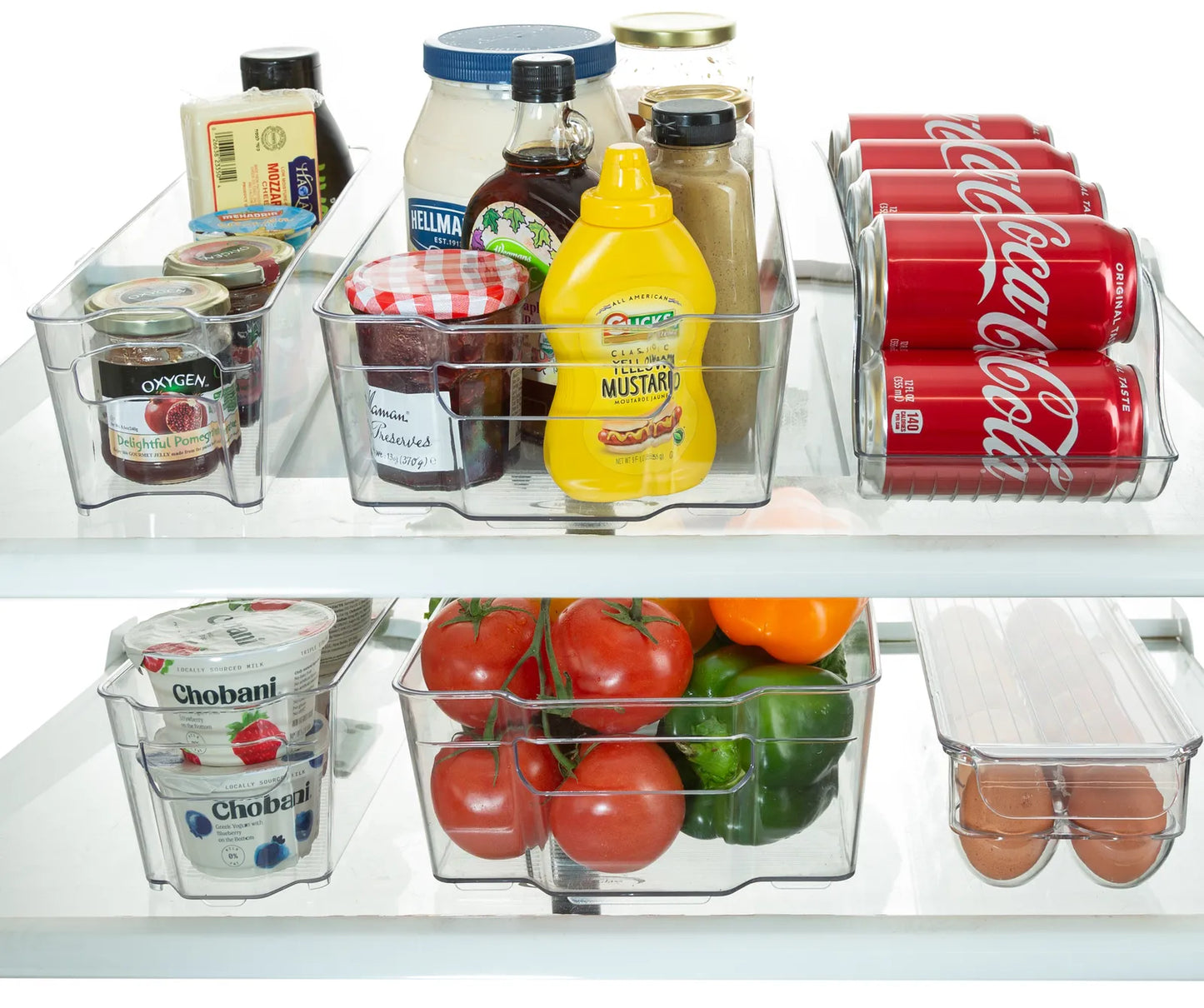 Refrigerator Organizer Bins Stackable