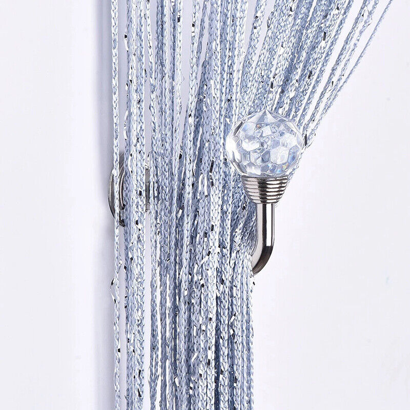 2x Crystal Curtain Holdback Hanger