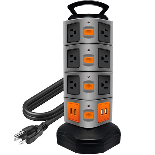 Vertical Rotating Multi-outlet power tower