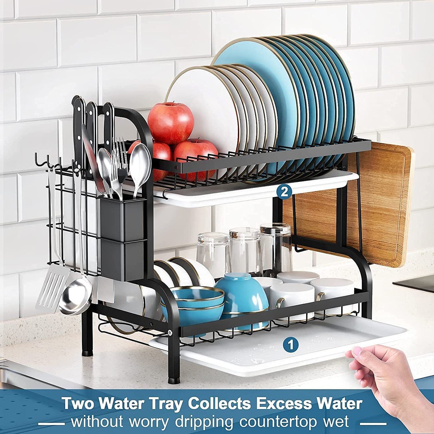 2-Tier Drying Dish Rack