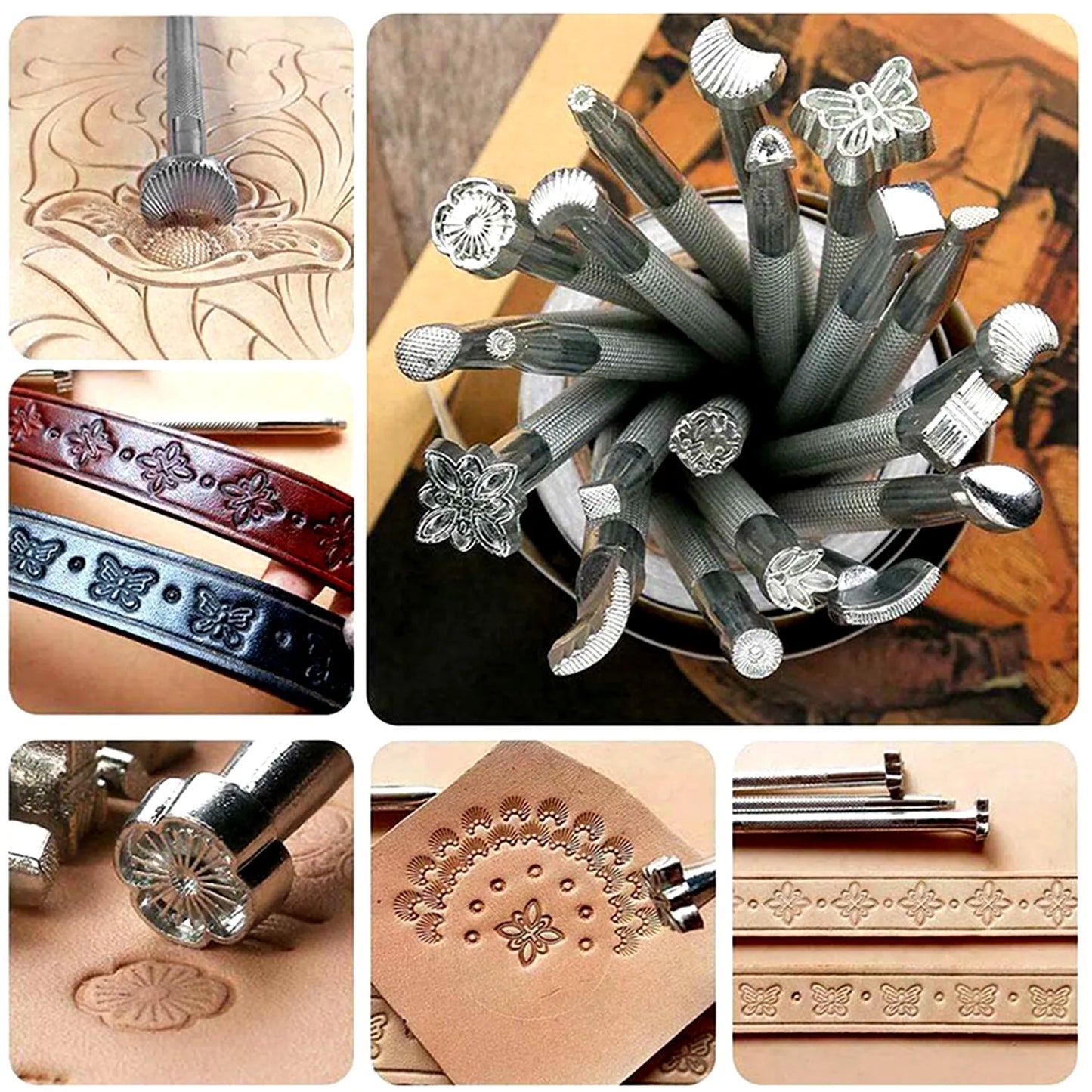 20PCS Leather Tools Working Saddle Making Set