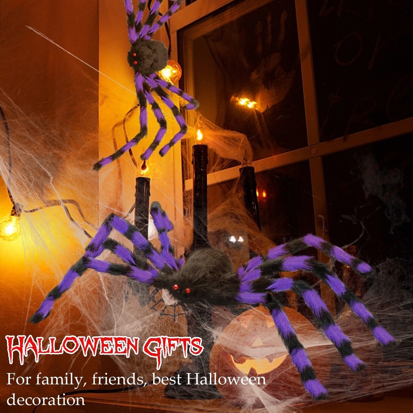 35" Spider Halloween Decor