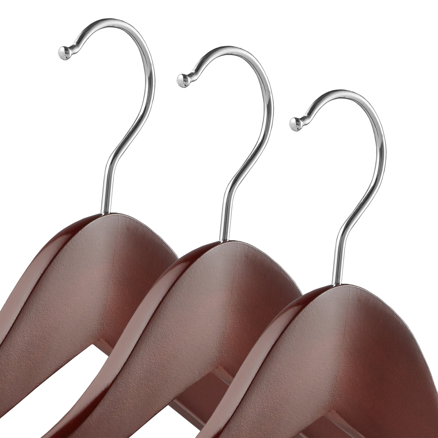 6 Wide Shoulder Wood Suit Hangers