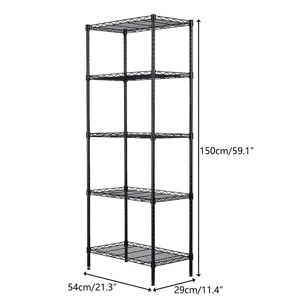 Wire Shelving 5 Tier Storage Rack