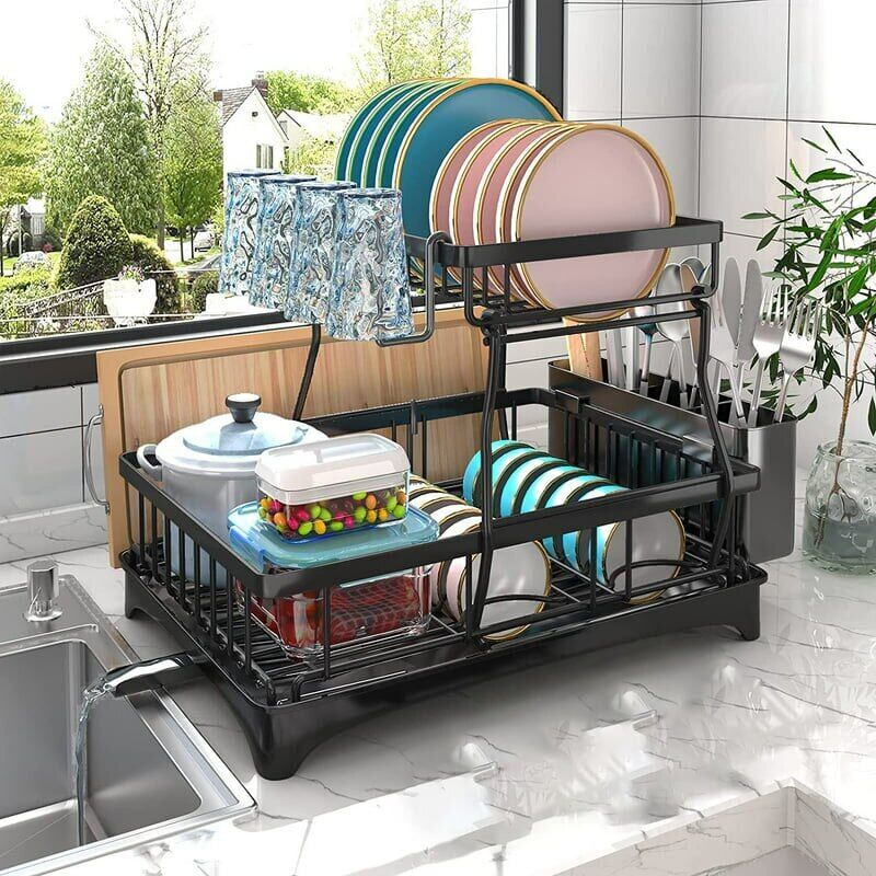 Kitchen Dish Drying Sink Rack