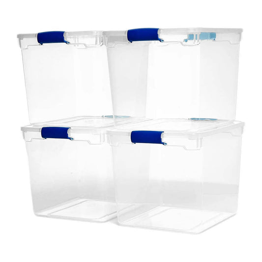 Stackable Storage Containers, 4 Pk