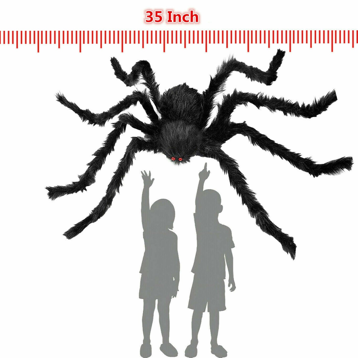 35" Fake Spider Halloween Decor