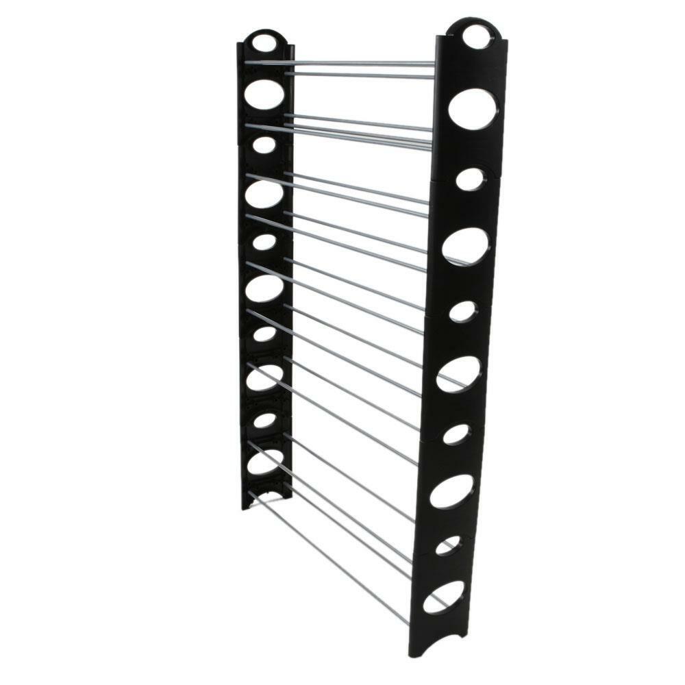 50 Pair 10 Tier Shoe Tower Rack