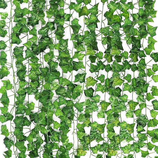 12 PCS Artificial Ivy Leaf Plants