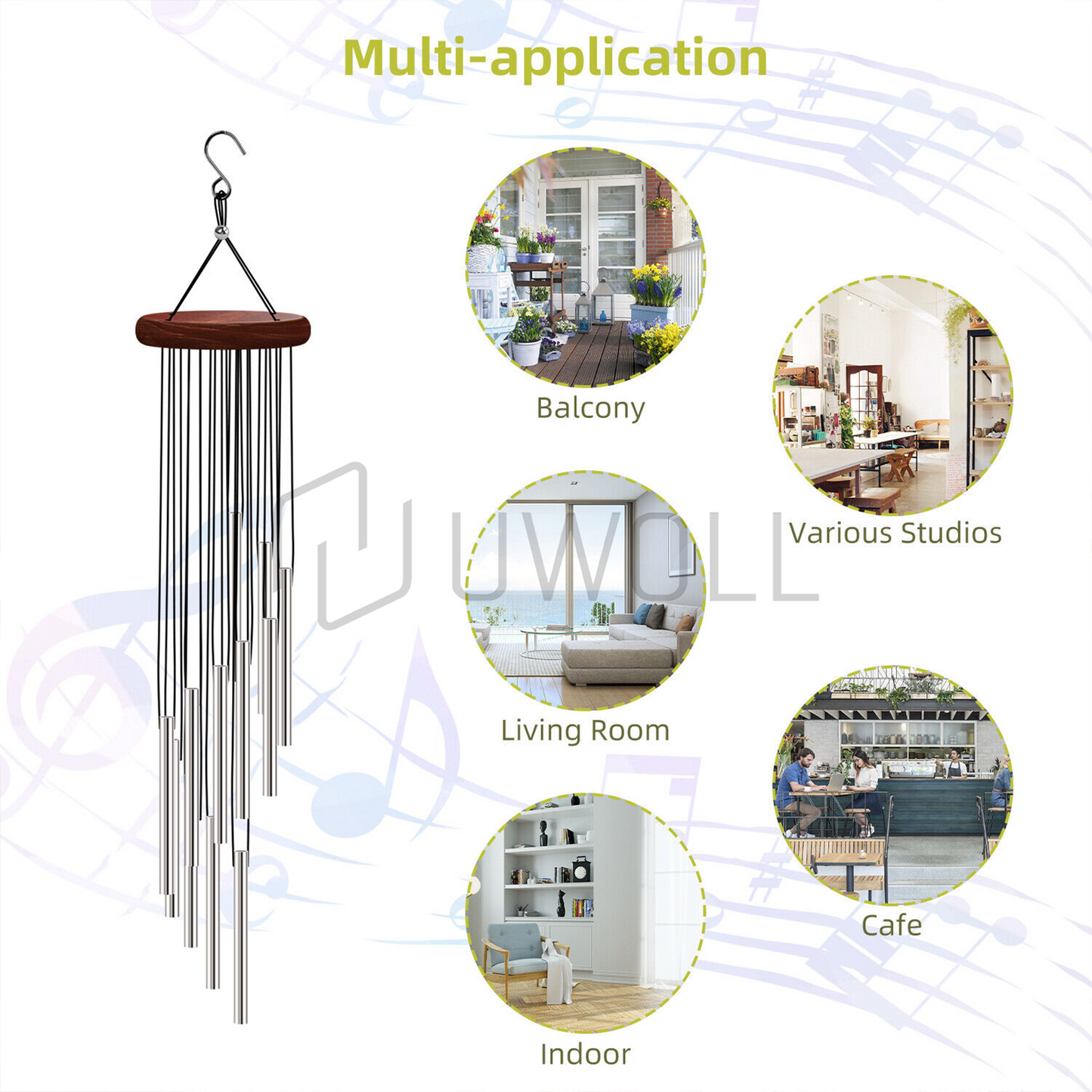 Wind Chimes Large Deep Home Decor Gift