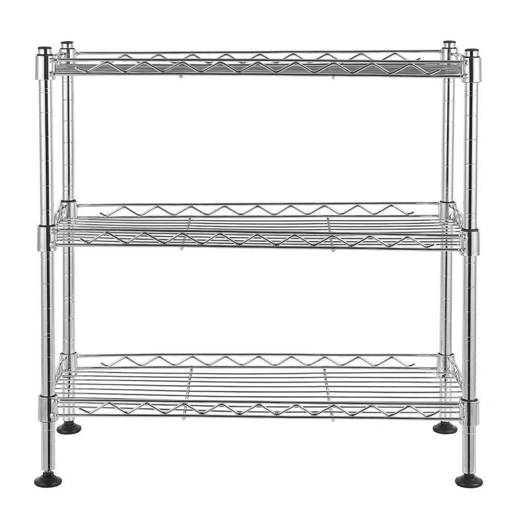 3-Tier Wire Shelving Rack