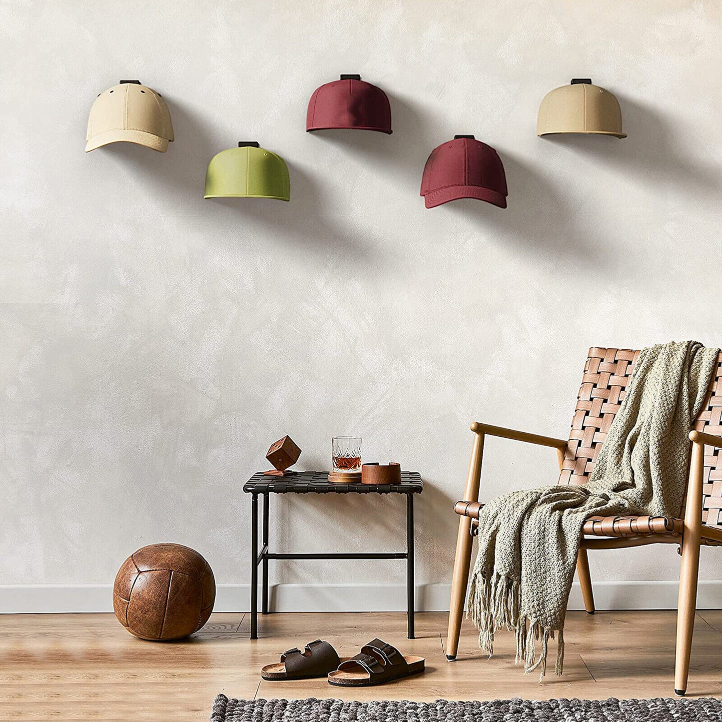 Baseball Cap Hat Rack Wall Hanger