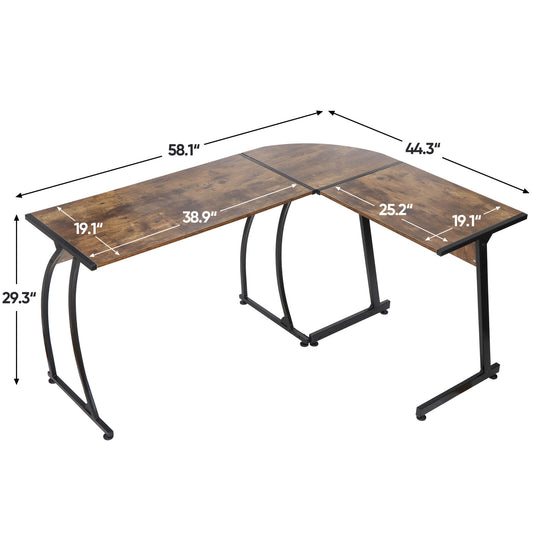 L Shaped Desk Corner Computer Table