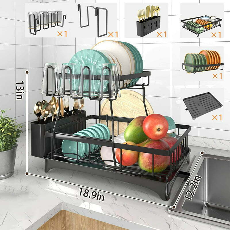 Kitchen Dish Drying Sink Rack