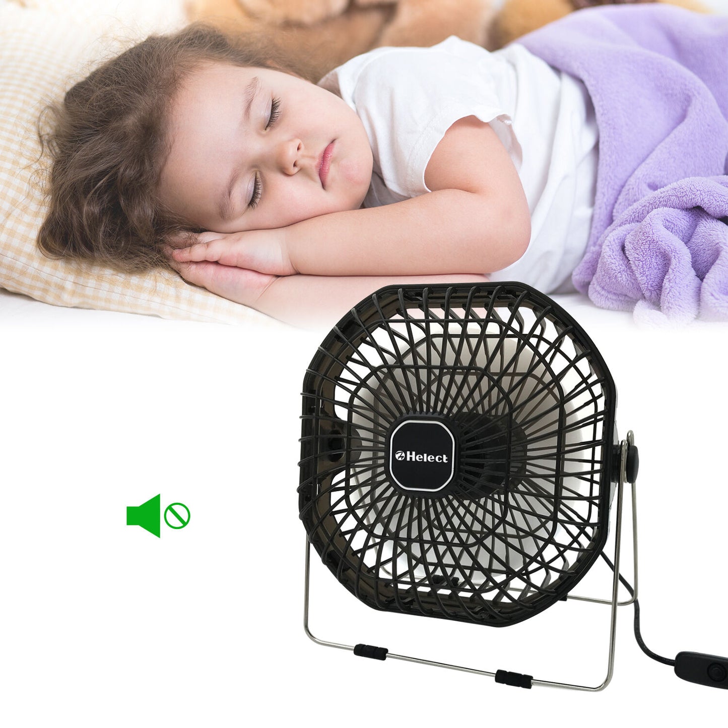 7-Inch Mini USB Desk Fan