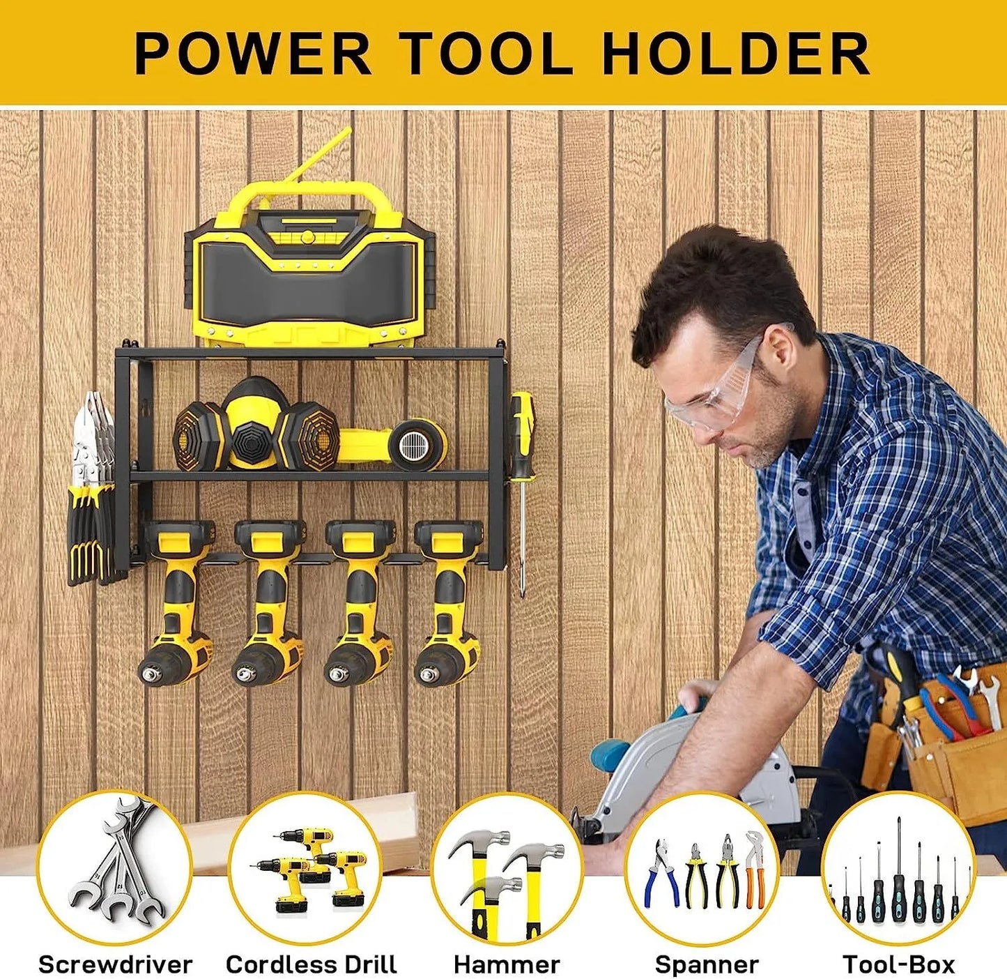 Power Tool Organizer Wall Mounted