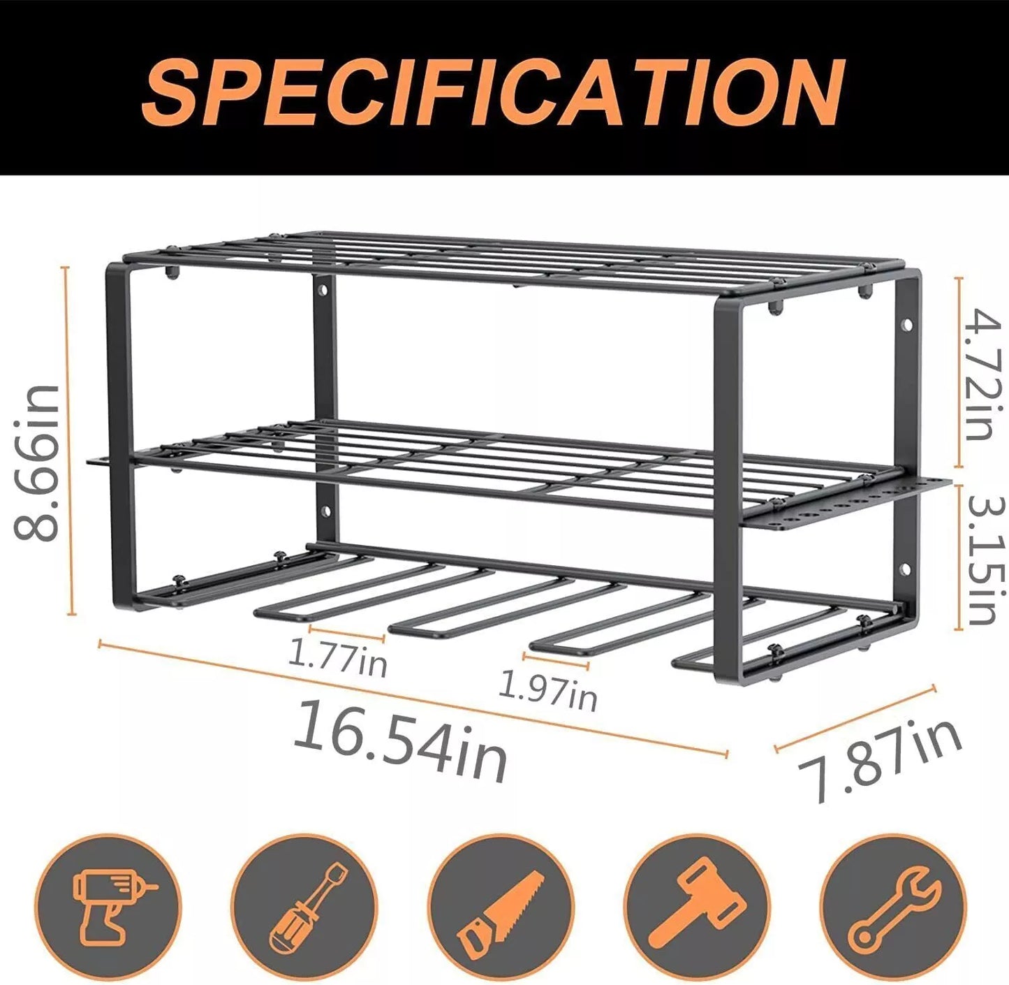 Power Tool Organizer Wall Mounted