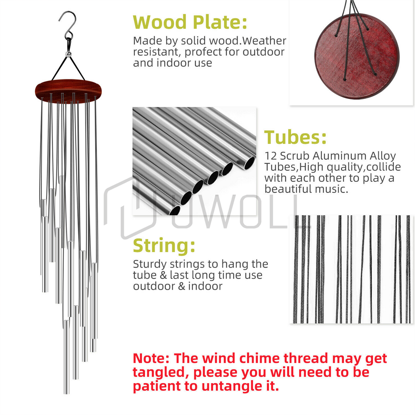 Wind Chimes Large Deep Home Decor Gift