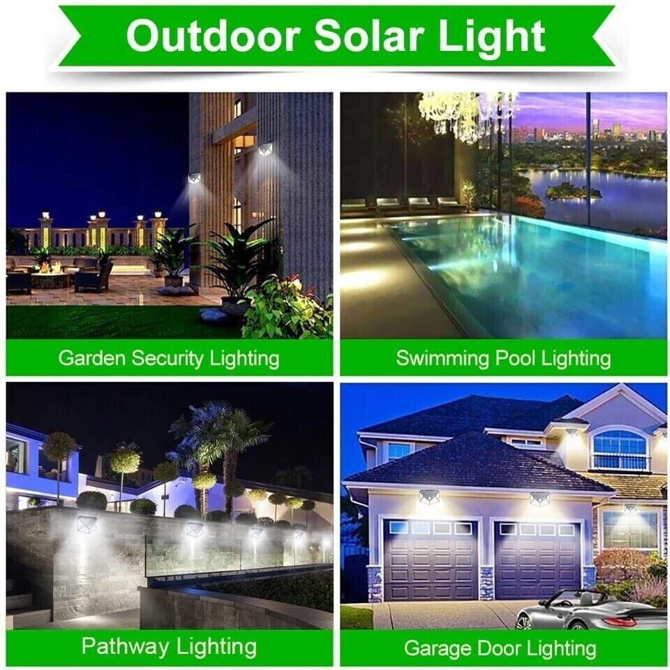 6 PACK Solar 100 LED Light Outdoor Garden