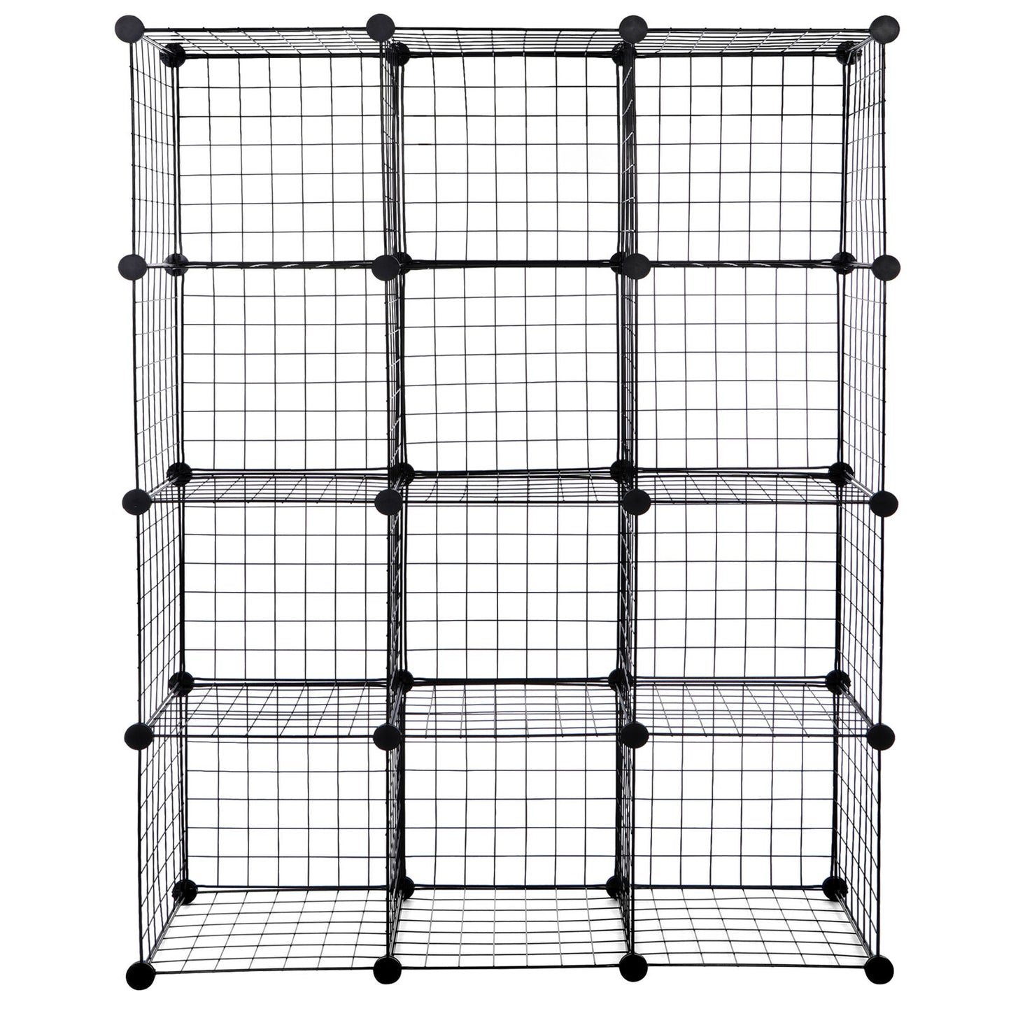 12-Cube Wire Shelves Rack