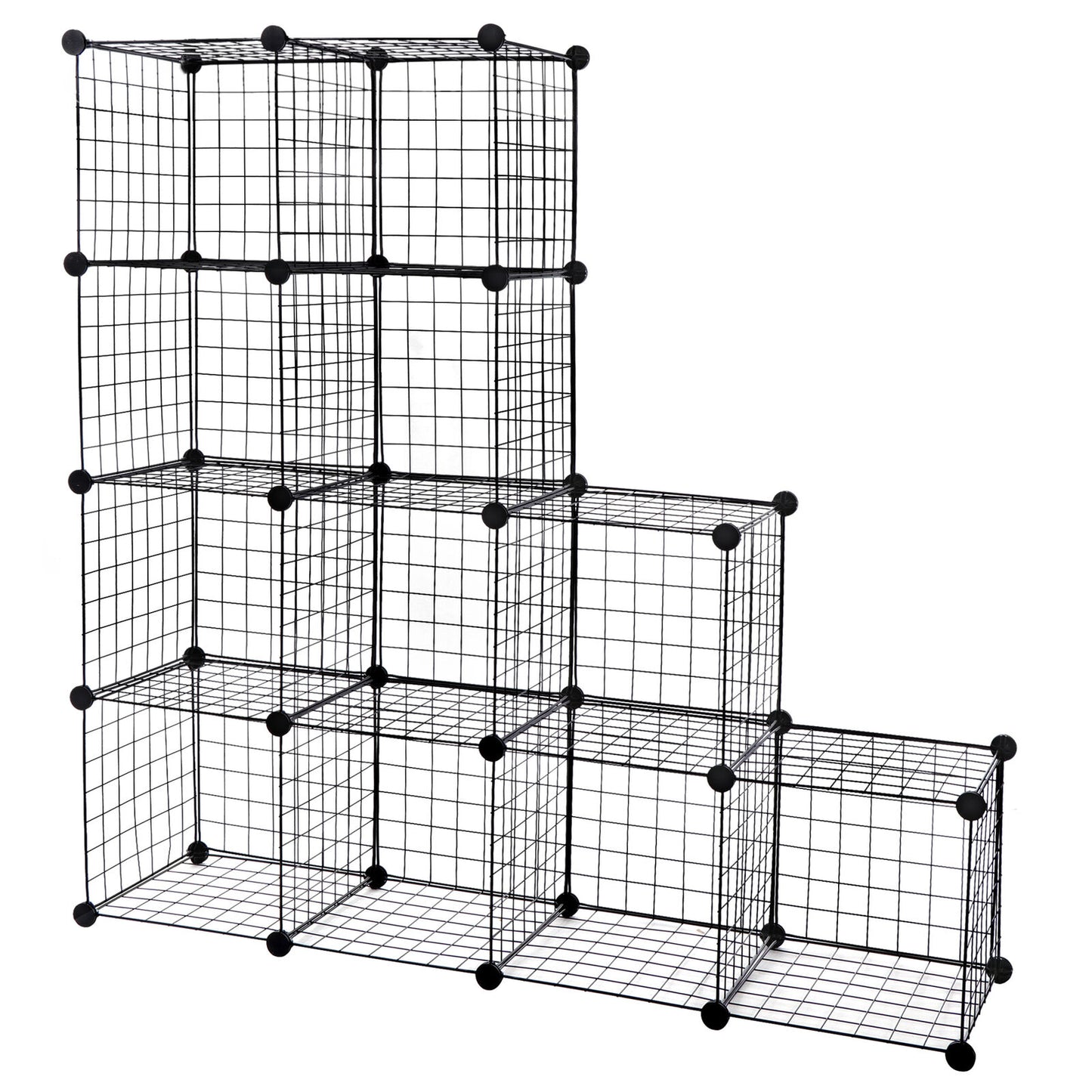 12-Cube Wire Shelves Rack