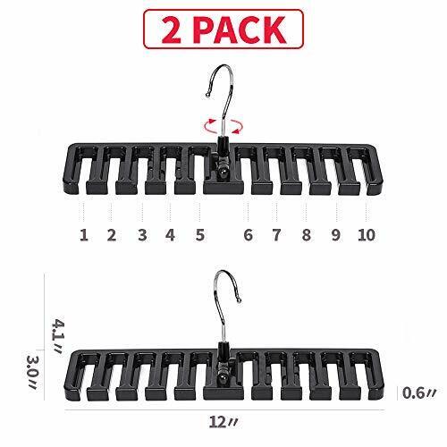 2 Pcs Tie Rack Hanger