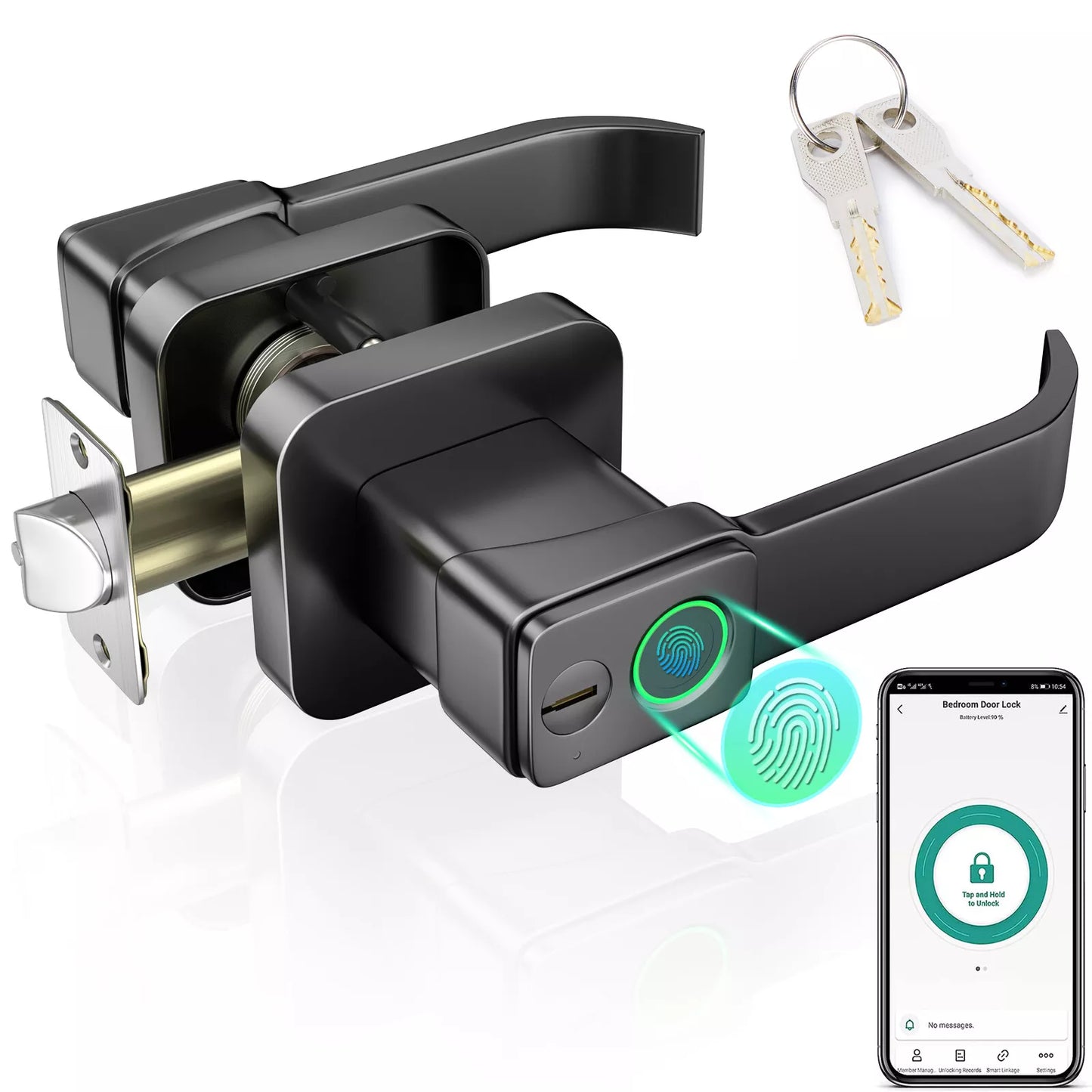 Smart Door Lock Handle Biometric