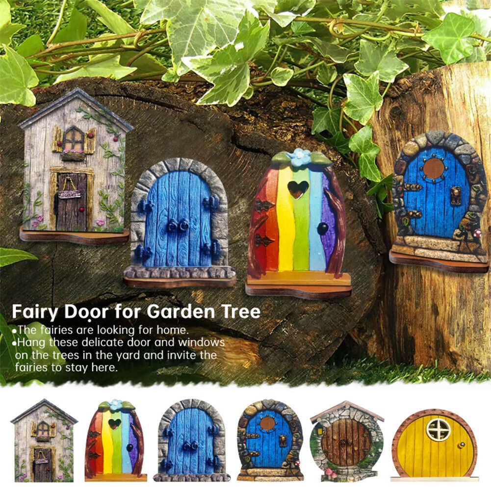 6PCS Fairy Door for Home Garden