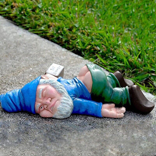 Drunk Dwarf Garden Gnome Decoration