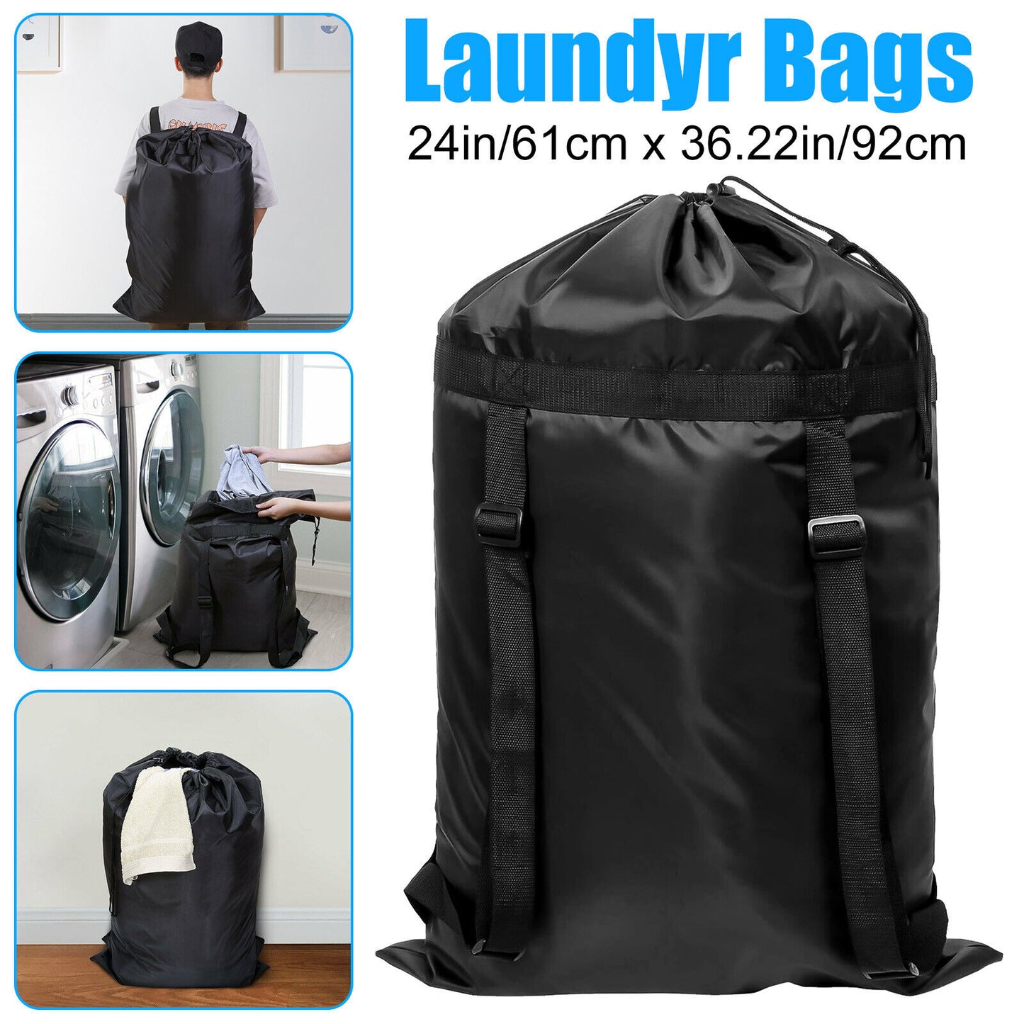 Large Backpack Laundry Bag