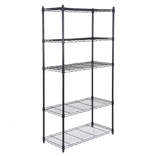 5-Tier Shelves Wire Unit Rack Large Space