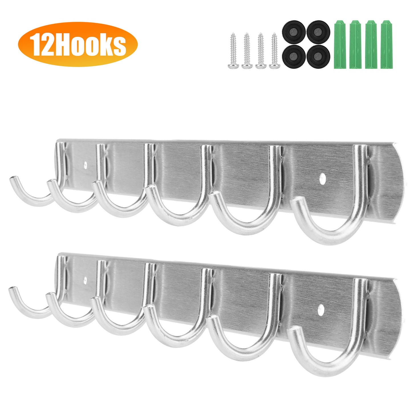 12 Hook Coat Robe Hat Clothes Rack