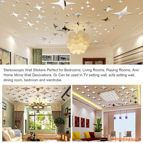 43PCS 3D Wall Stickers Home Decor DIY