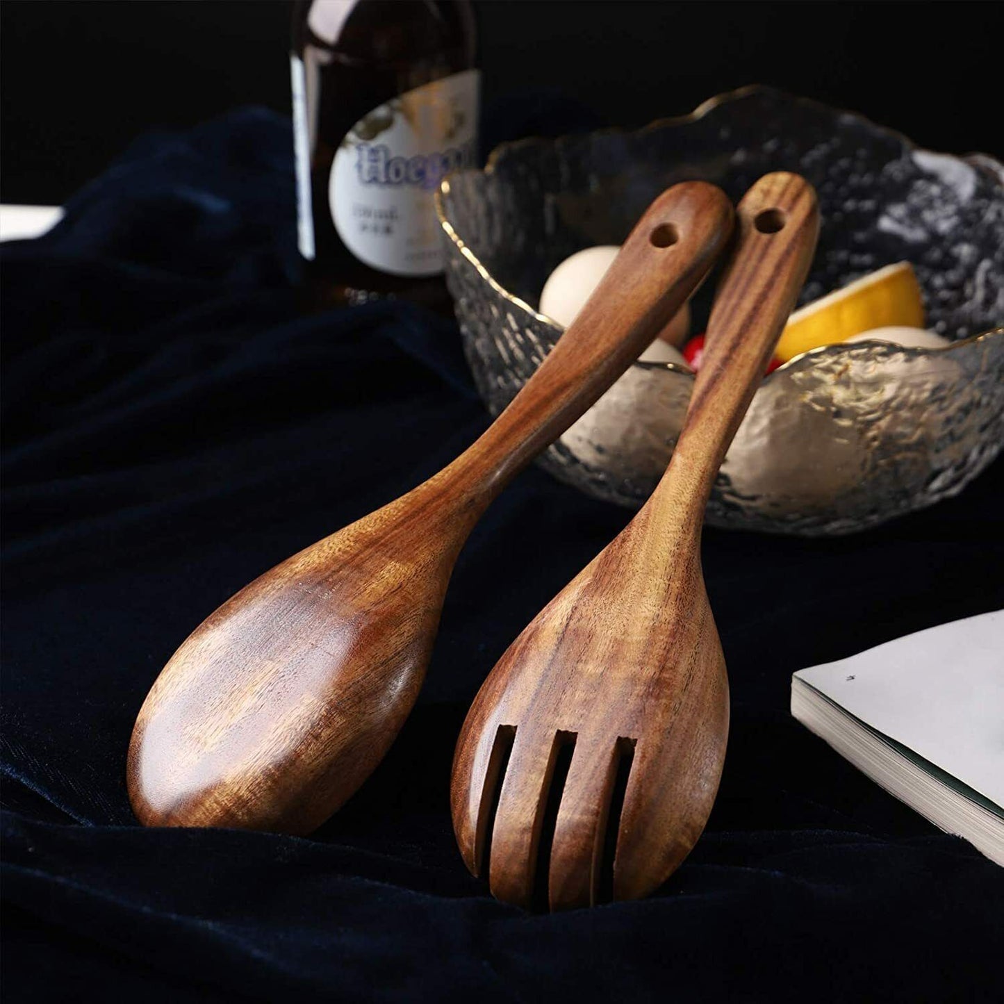 Wooden Spatula Set for Cooking Set of 2