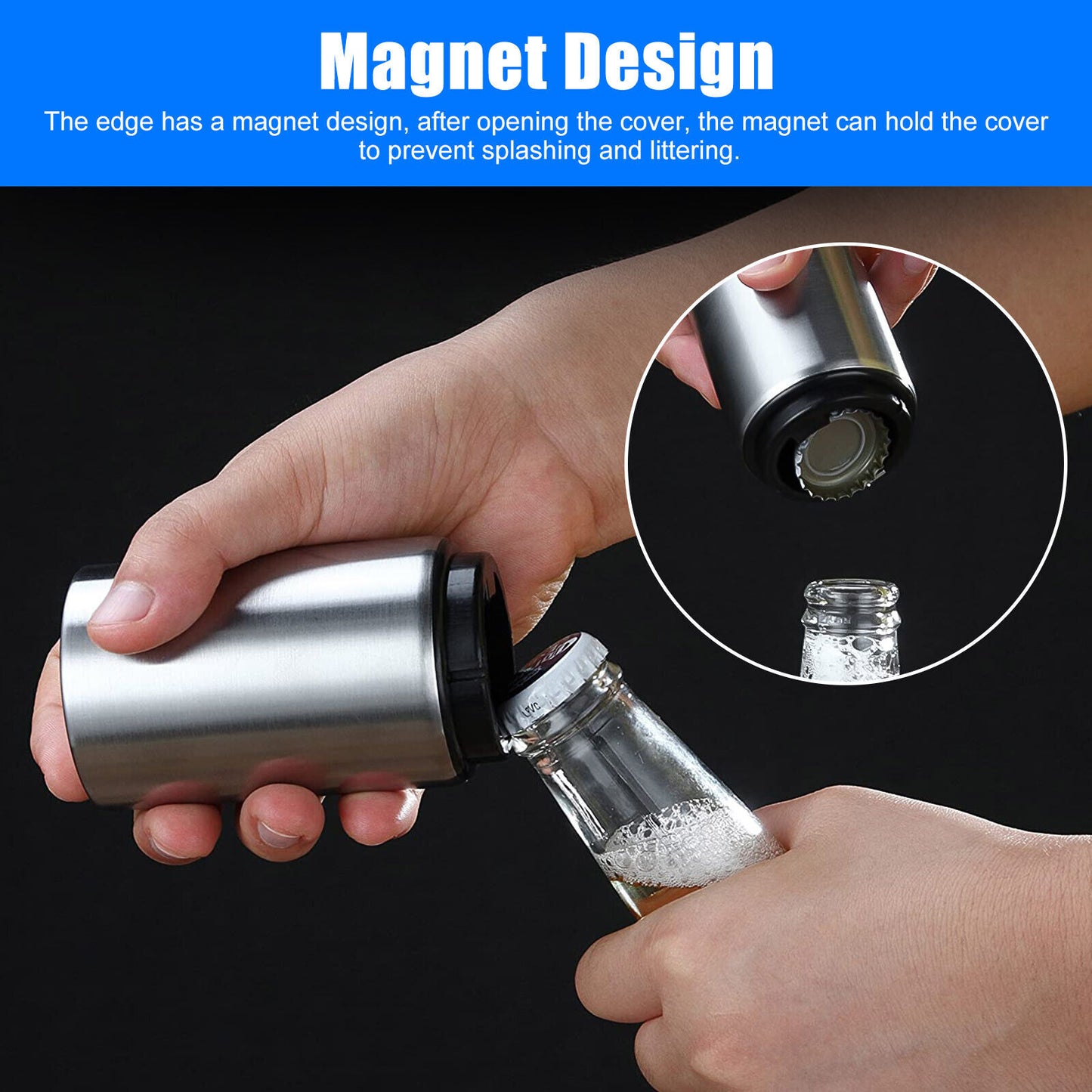 2 PCS Automatic Bottle Opener