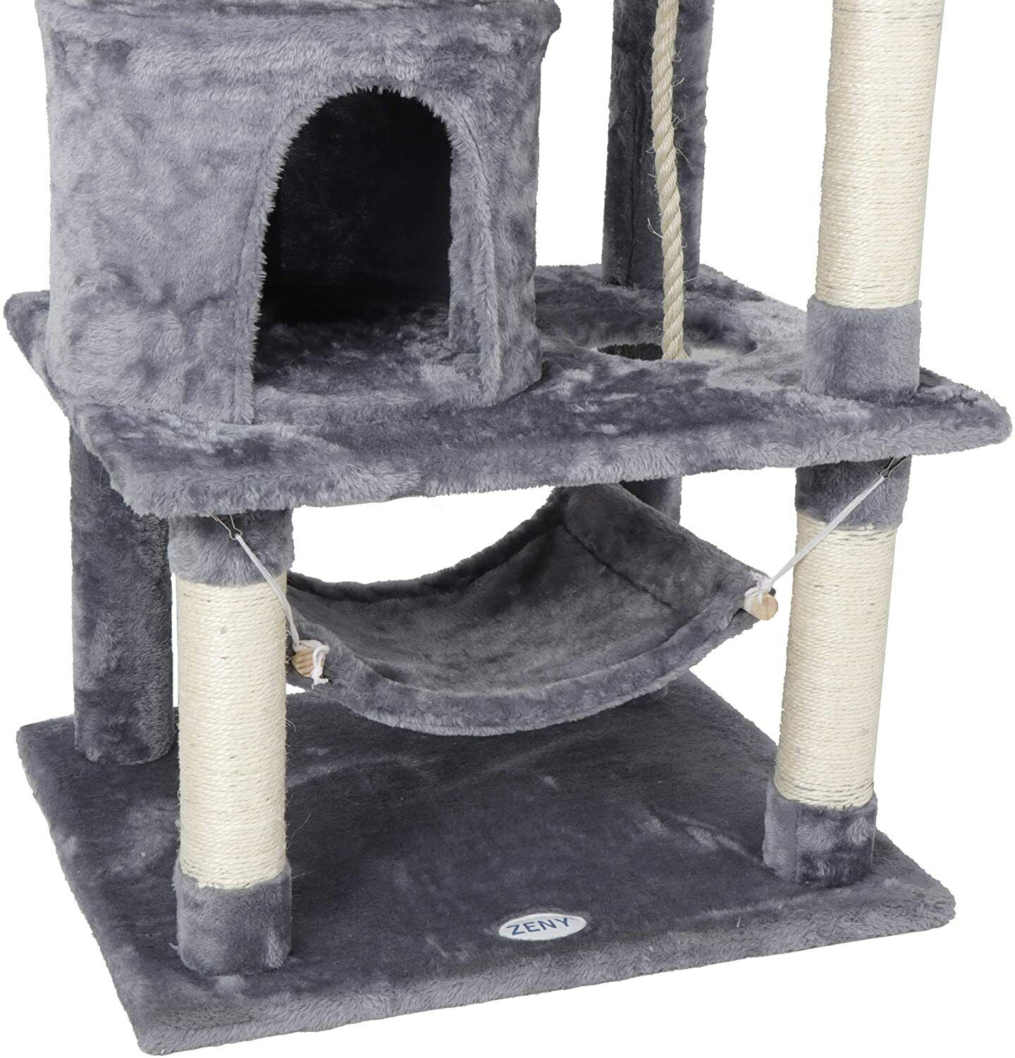 57" Cat Tree & Condo Scratching Post Tower