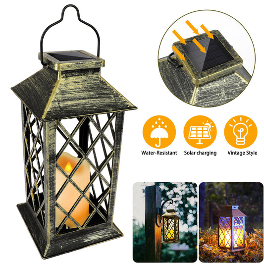 Solar LED Lantern Hanging Light Outdoor