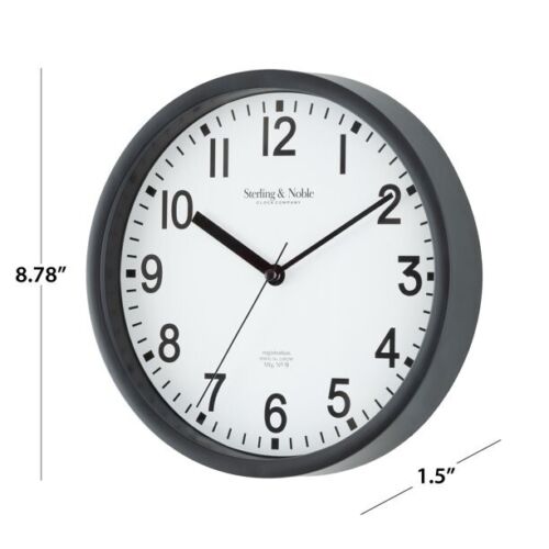 8.78" Analog Wall Clock Large