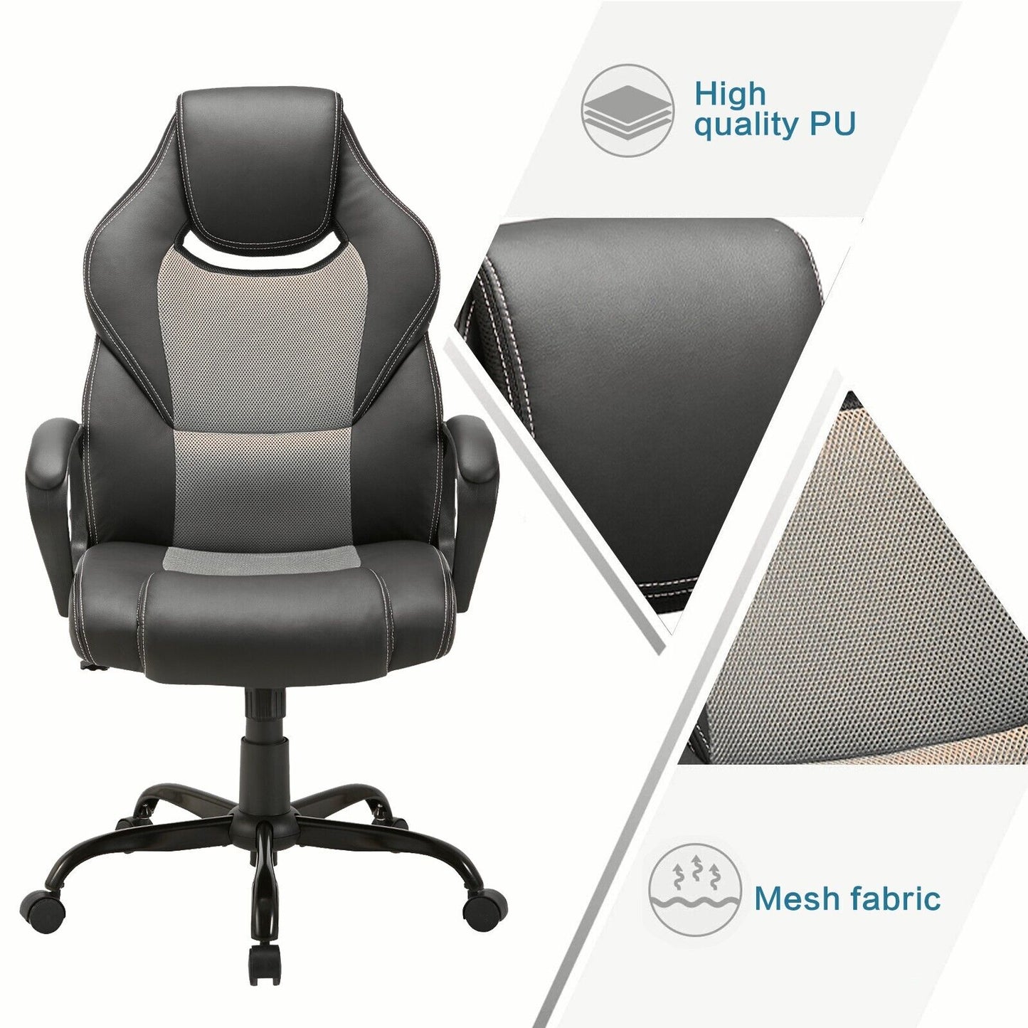 PU Office Chair Ergonomic for Office & Home